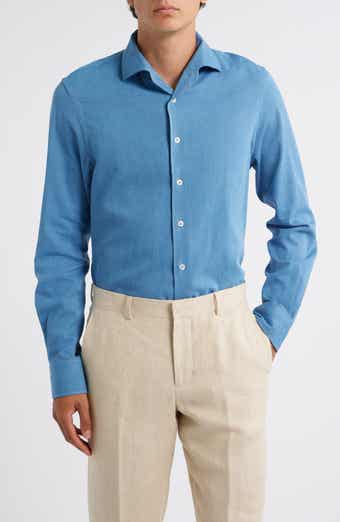 Denim Button-Up Shirt