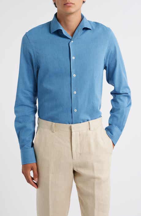 Denim Button-Up Shirt