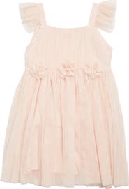 Popatu Kids' Tulle Flutter Sleeve Dress