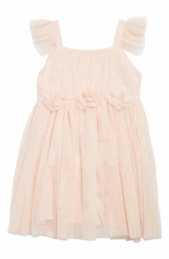 Popatu Kids' Tulle Flutter Sleeve Dress