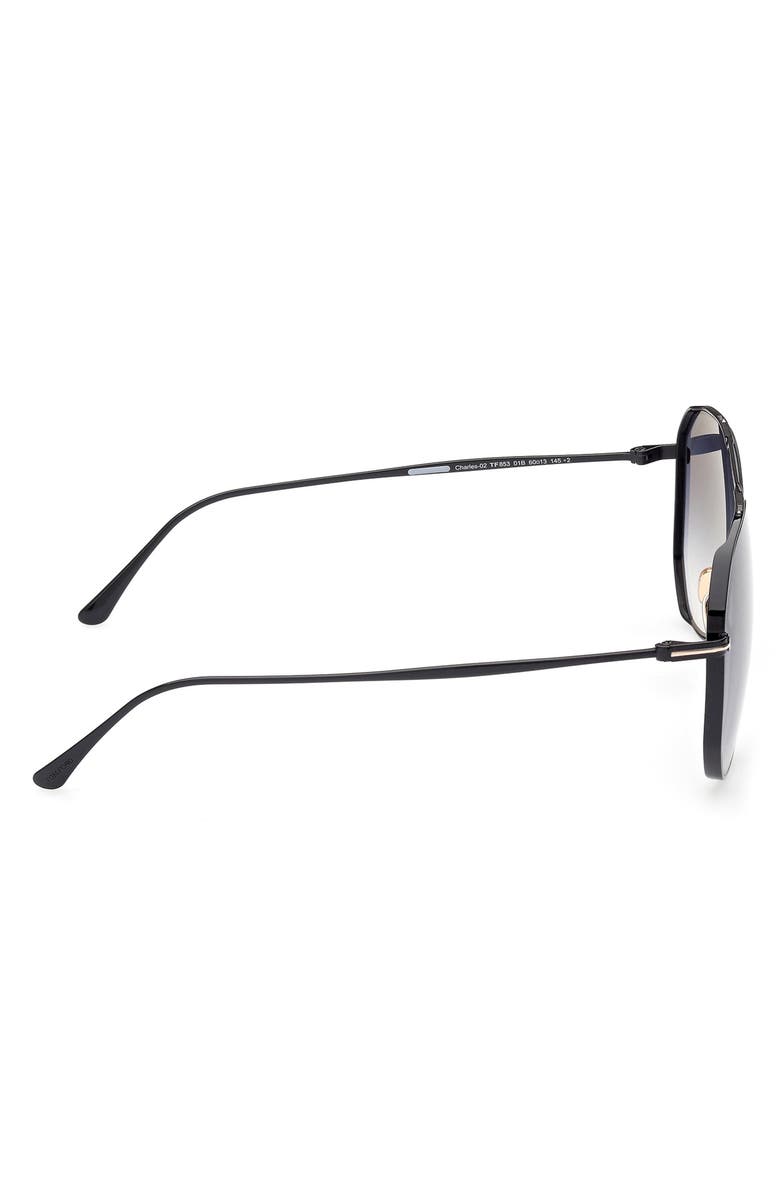 TOM FORD Charles-02 60mm Aviator Sunglasses, Alternate, color, 