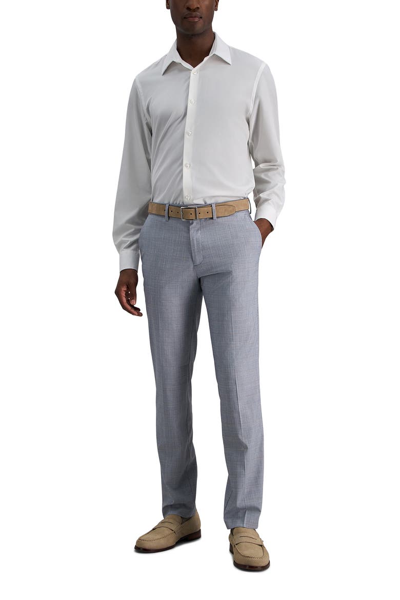 Prince of Wales Stretch Plaid Trousers, Alternate, color, CORONET