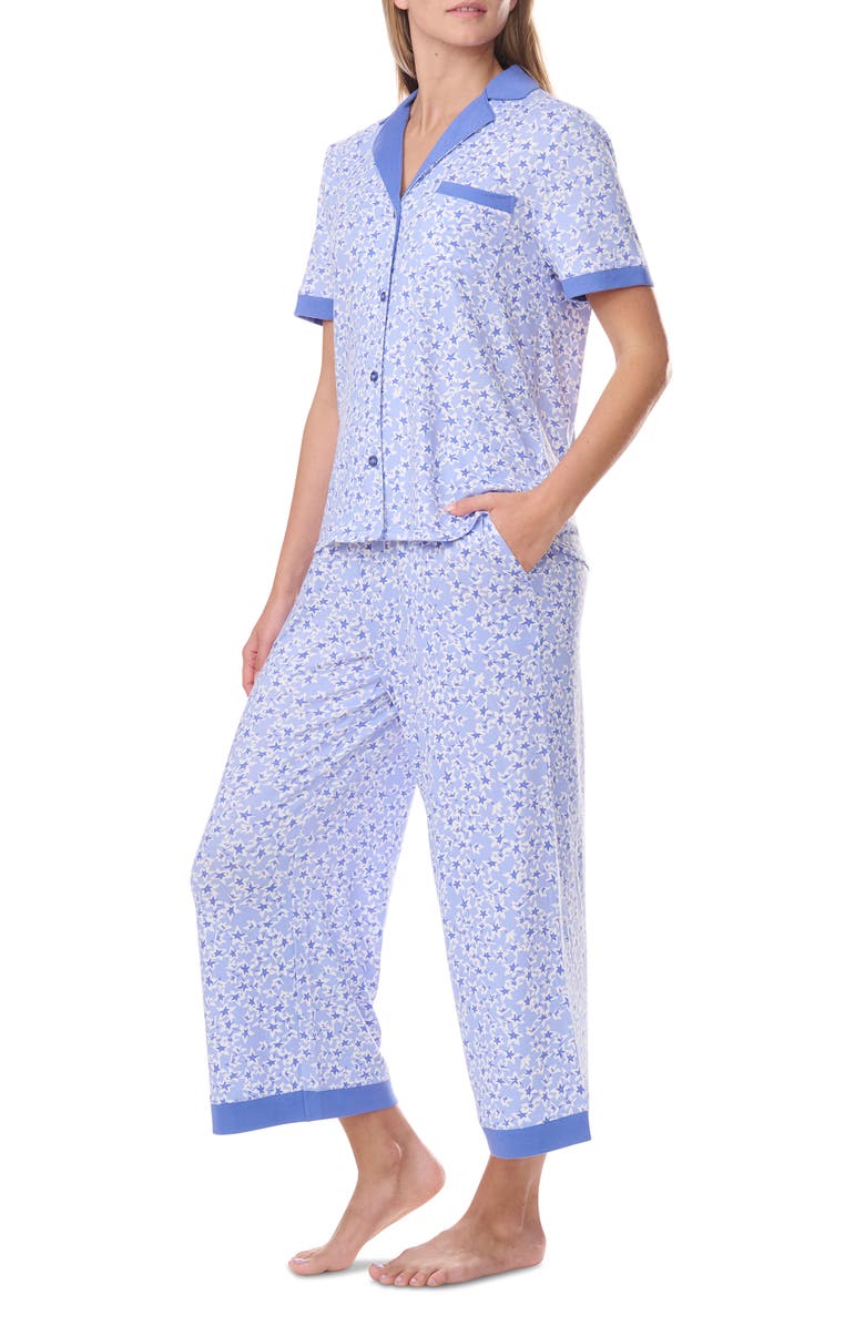 Splendid Notch Collar Pajamas, Alternate, color, Starflower Ditsy
