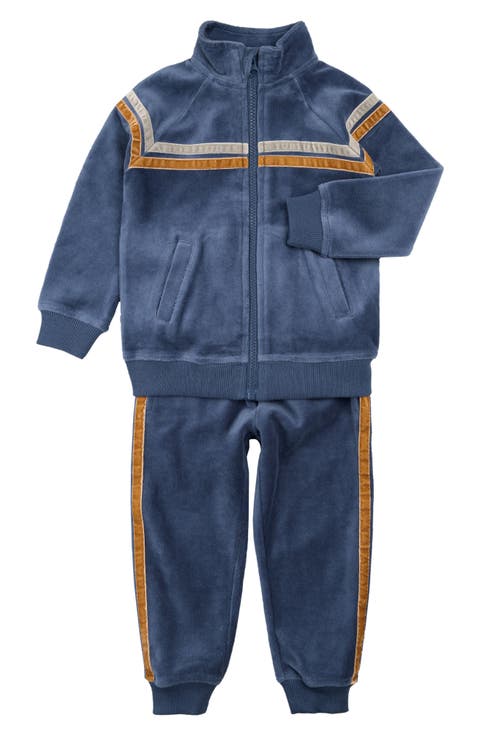 Retro Velour Track Jacket & Pants Set (Baby)