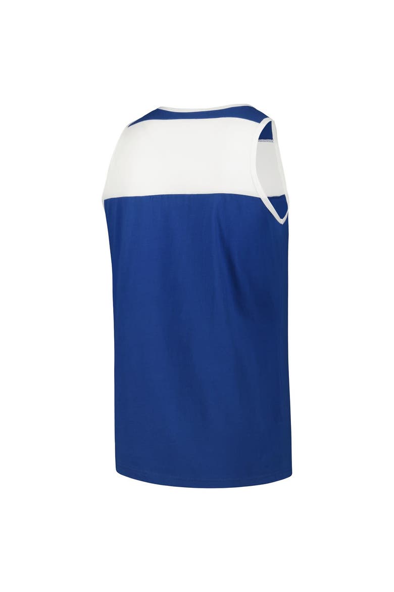 Men's Mitchell & Ness Royal/White Indianapolis Colts  Heritage Colorblock Tank Top, Alternate, color, Royal