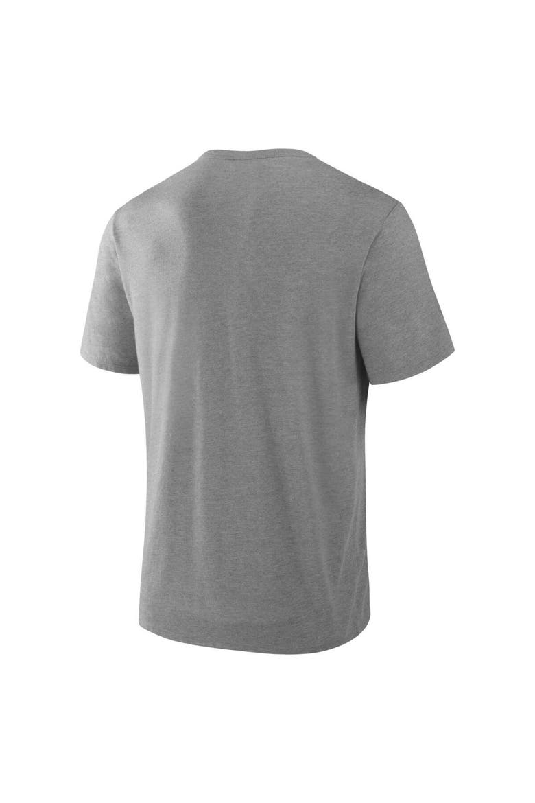 Men's Fanatics Heather Gray Chicago Cubs Tribute IYKYK Tri-Blend T-Shirt, Alternate, color, Heather Gray