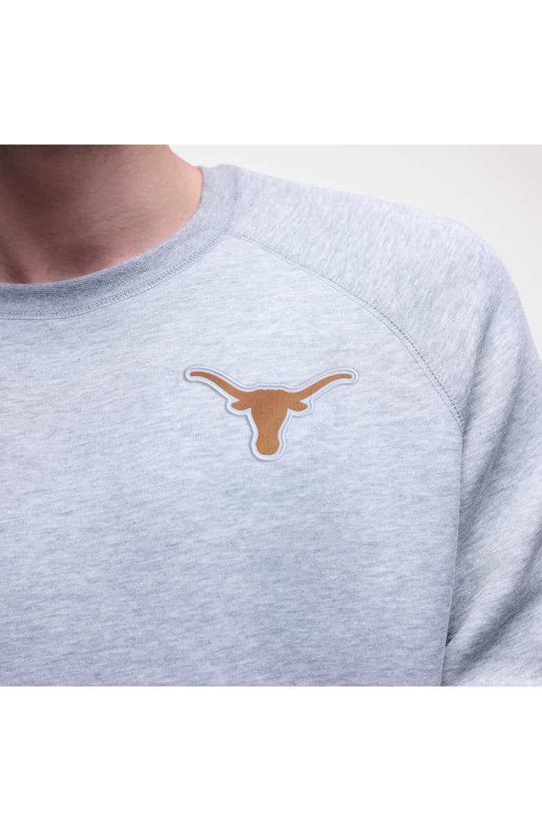 Nike Men's Nike Heather Gray Texas Longhorns Tech Fleece Raglan Sweatshirt, Alternate, color, Heather Gray
