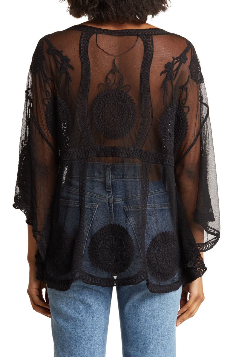 Vince Camuto Medallion Lace Topper, Alternate, color,