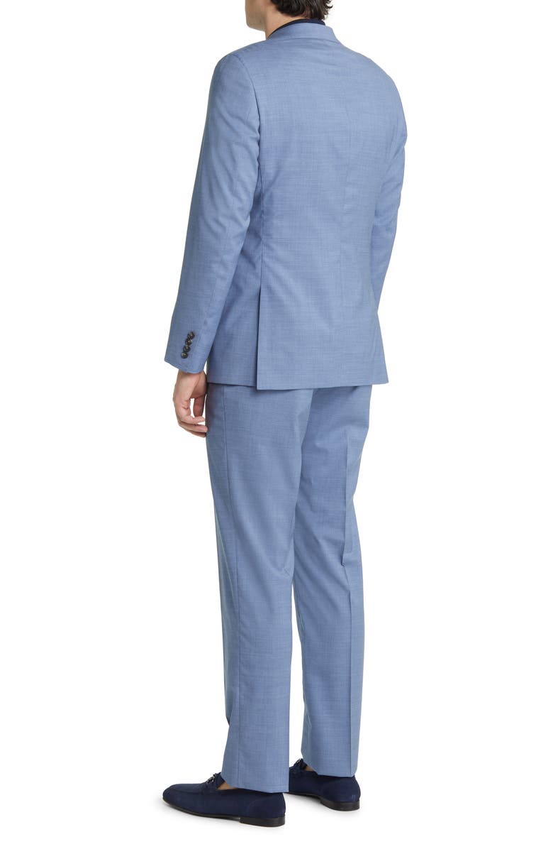 Hickey Freeman Solid Wool Suit, Alternate, color,