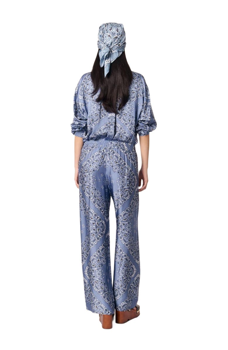 maje Flowing patterned bandana print pants, Alternate, color,