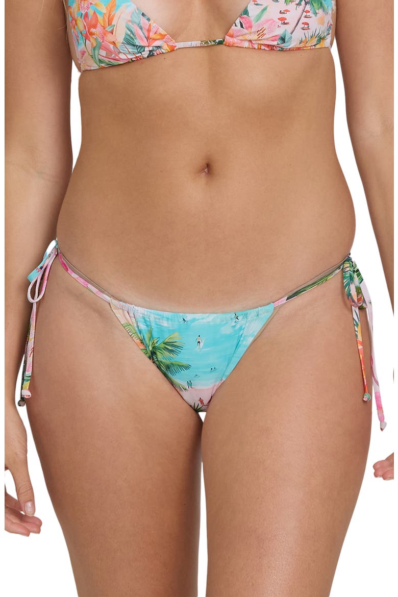 Paradise Sun Low Tide Side Tie Bikini Bottoms, Main, color, OCEAN SPRAY