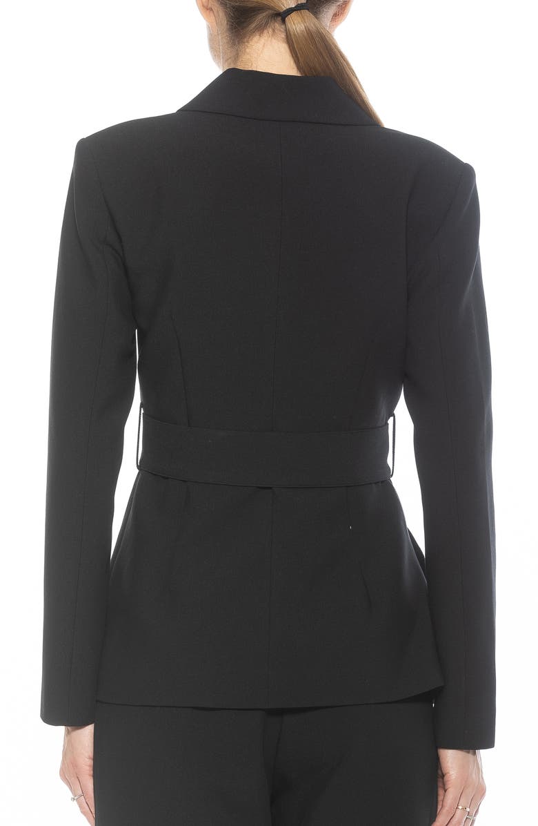 Alexia Admor Janna Longline Blazer, Alternate, color, Black