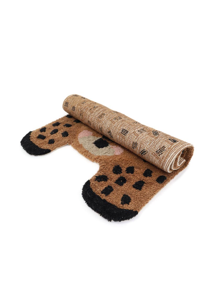 Little Cheetah Rug, Alternate, color, BROWN