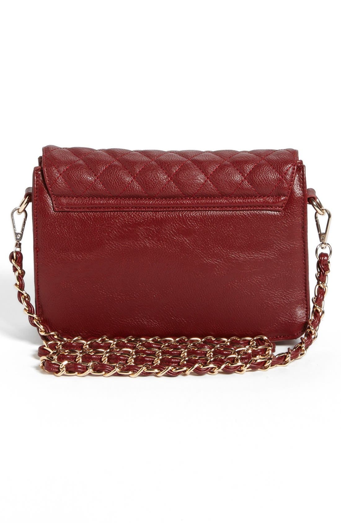 Quilted Crossbody Bag, Alternate, color, OXBLOOD