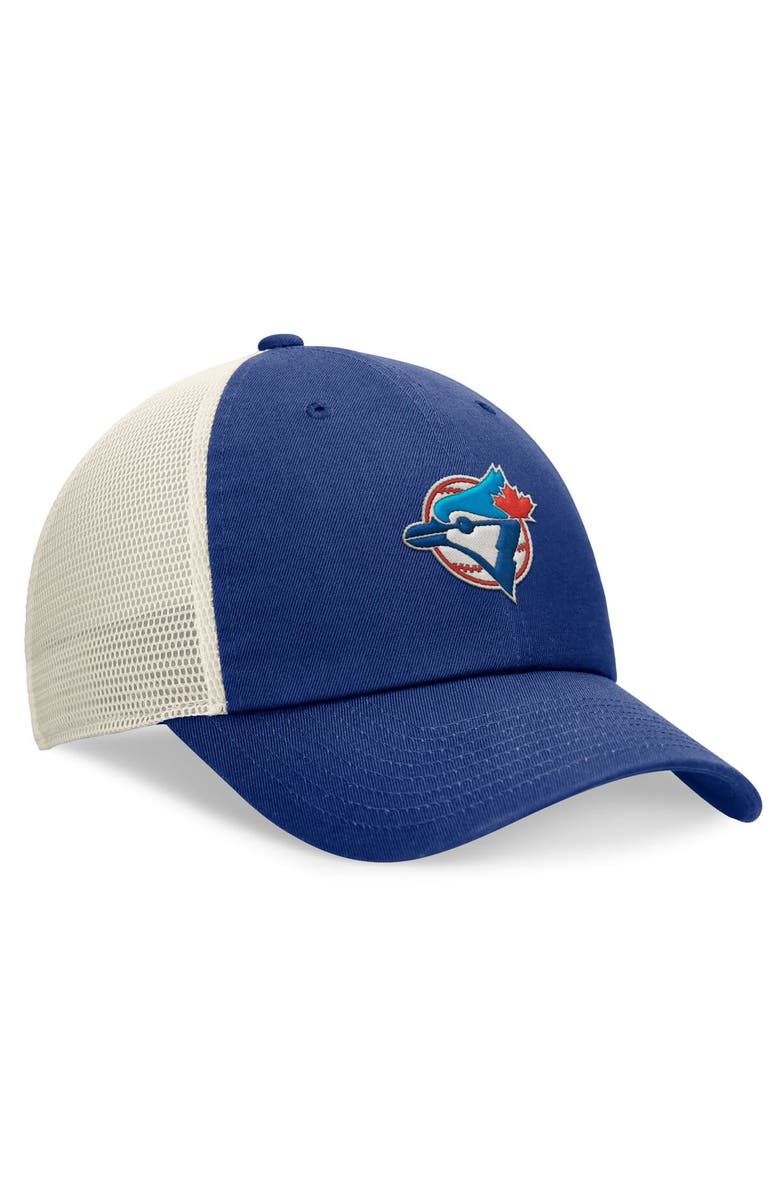 Nike Men's Nike Royal Toronto Blue Jays Cooperstown Collection Rewind Club Trucker Adjustable Hat, Alternate, color,