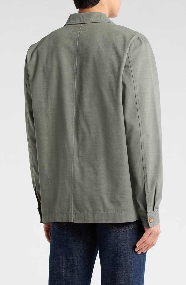 Lucky Brand Slubbed Cotton Twill Chore Coat, Alternate, color, Smokey Olive