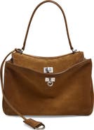 Balenciaga Rodeo Waxed Suede Top Handle Bag