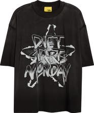 DIET STARTS MONDAY Fading Star Cotton Graphic T-Shirt