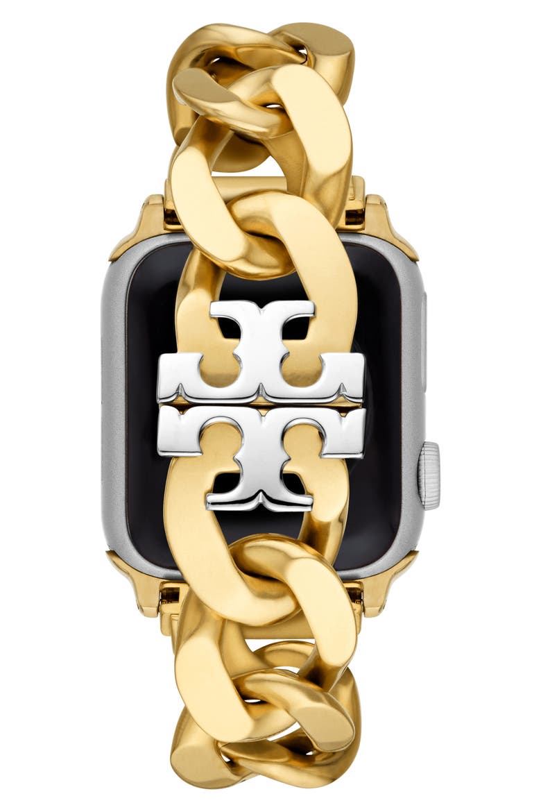 The Curb Link 20mm Apple Watch® Bracelet Watchband, Alternate, color, GOLD