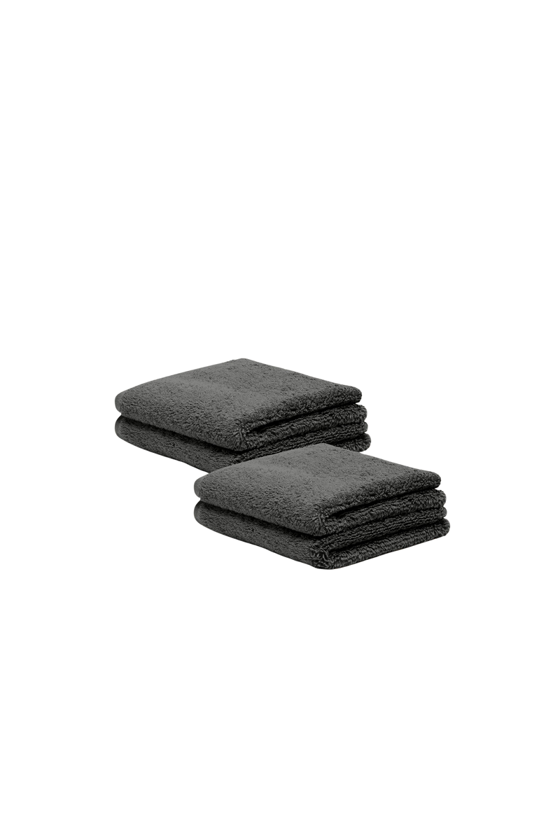Serene Ultraplush Collection Bath Essentials- Washcloths 4 Pack, Main, color, Charcoal