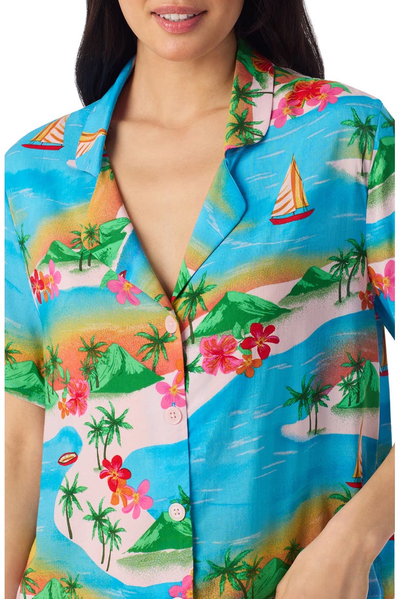 Print Short Pajamas, Alternate, color, BLUE MULTI