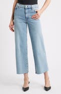 FRAME Le Slim Palazzo Raw Hem High Waist Crop Wide Leg Jeans