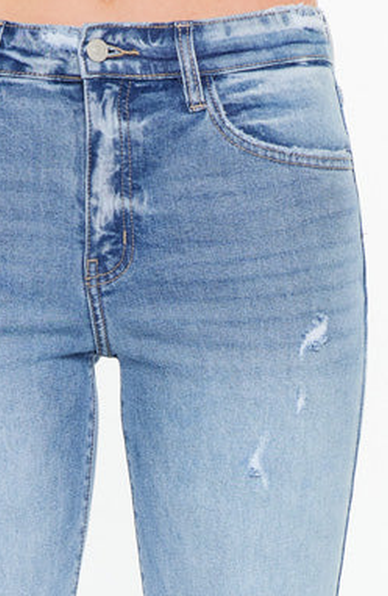 KanCan Ariana Essentials High Rise Straight Jeans, Alternate, color, Medium Wash