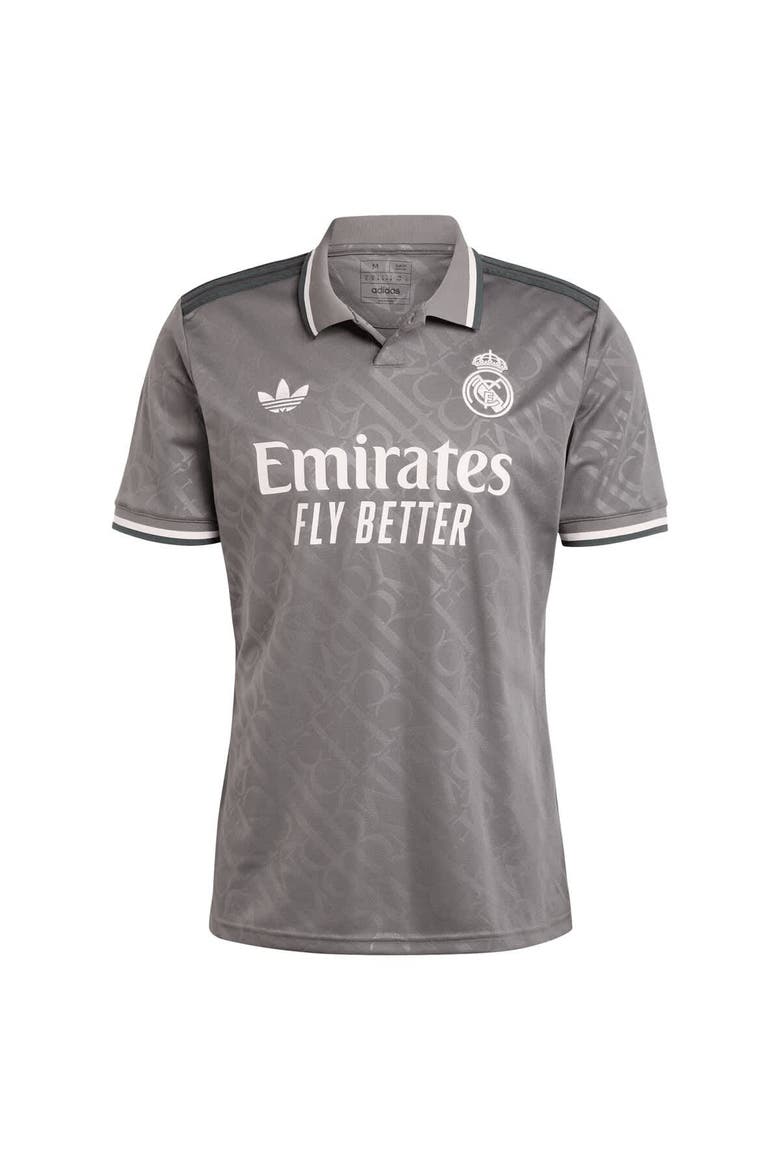 Men's adidas Originals  Charcoal Real Madrid 2024/25 Third Replica Jersey, Alternate, color, Charcoal