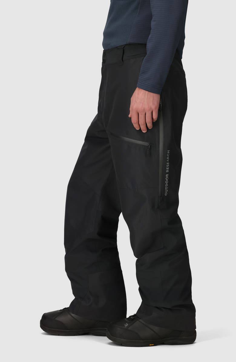 Outdoor Research Powderverse Snow Pants, Alternate, color, Black
