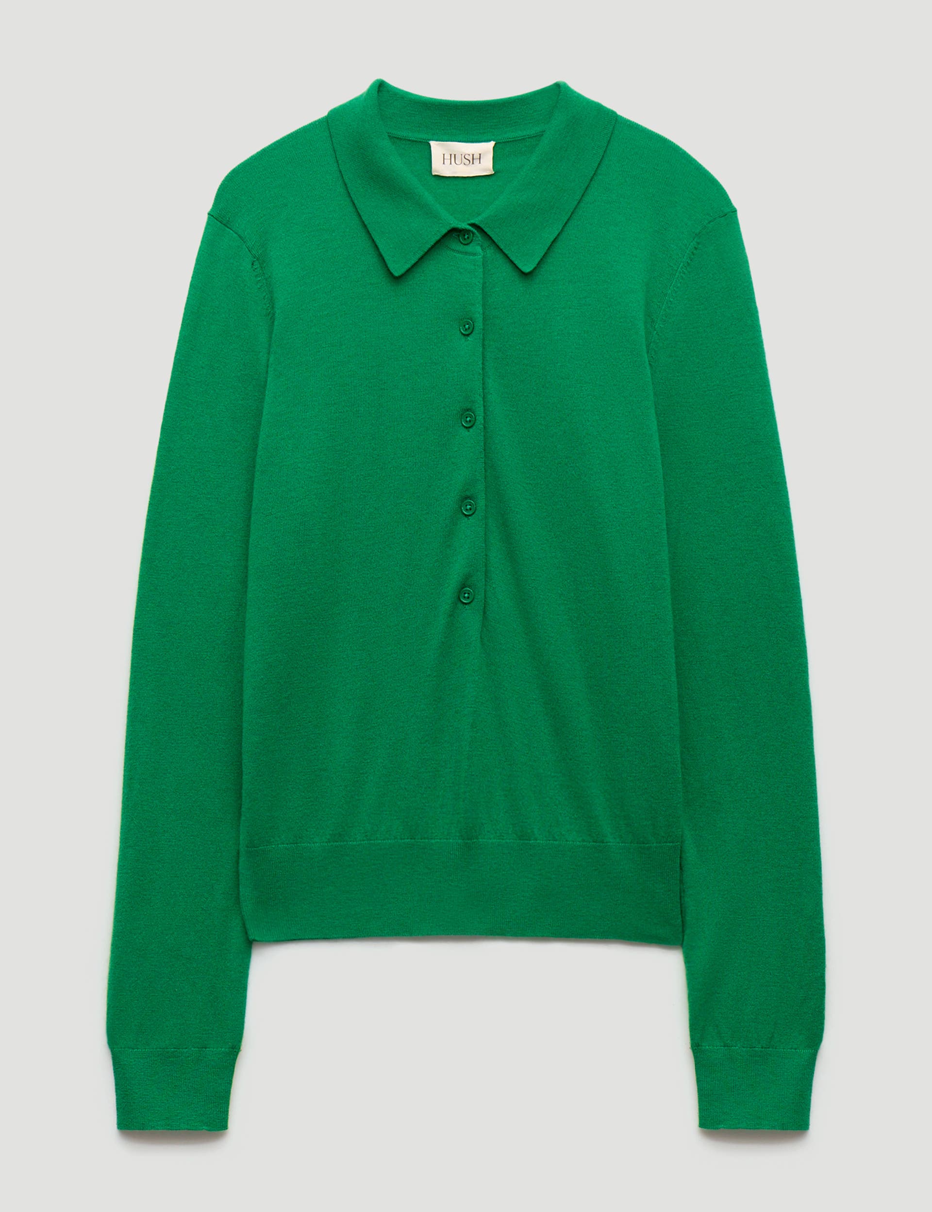 Merino Long Sleeve Polo Top - image 2