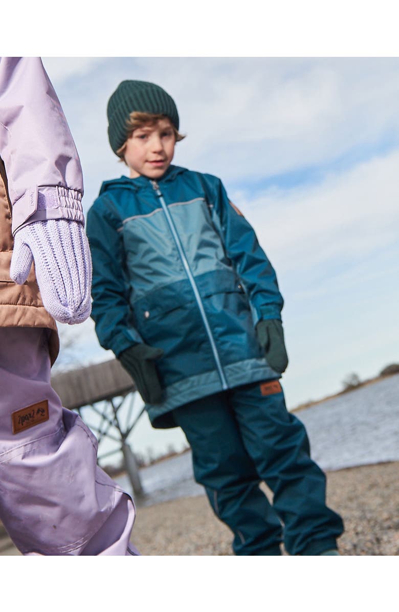 Deux par Deux Little Boy's Colorblock Mid-Season Jacket Forest Green And Emerald, Alternate, color,