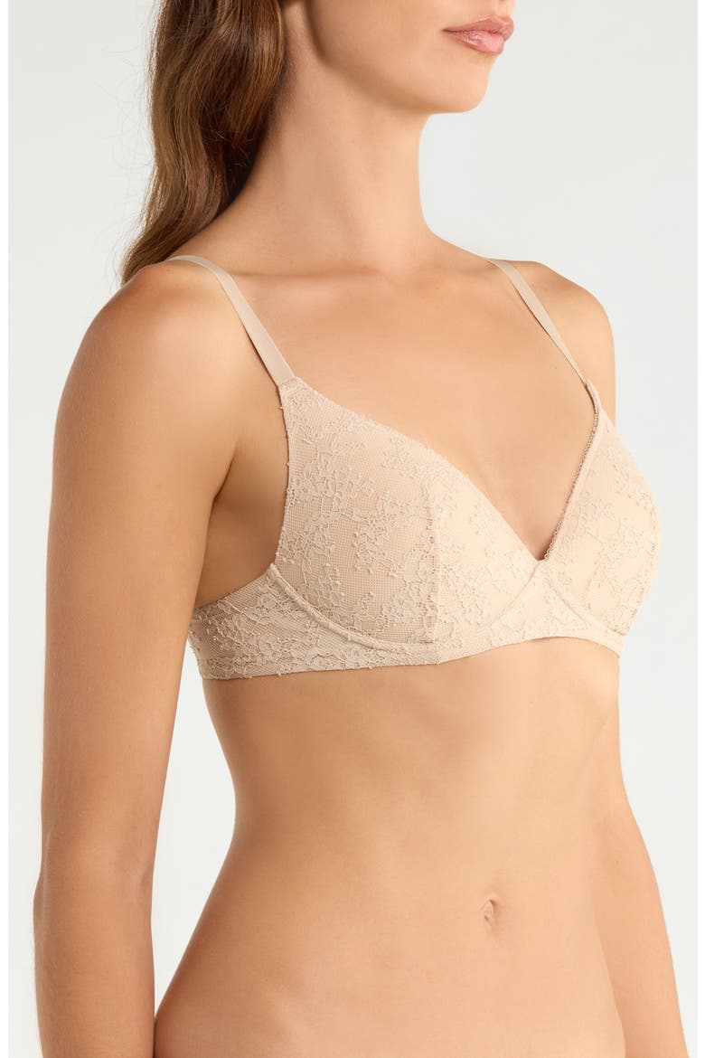Everyday Lace Bralette, Alternate, color, LIGHT TRUFFLE