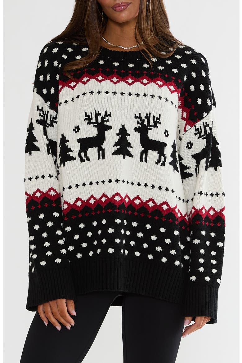 Remington Fair Isle Sweater, Main, color, TWILIGHT FAIRISLE
