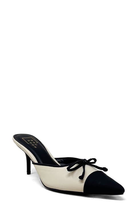 Naomi Pointed Cap Toe Mule (Women)
