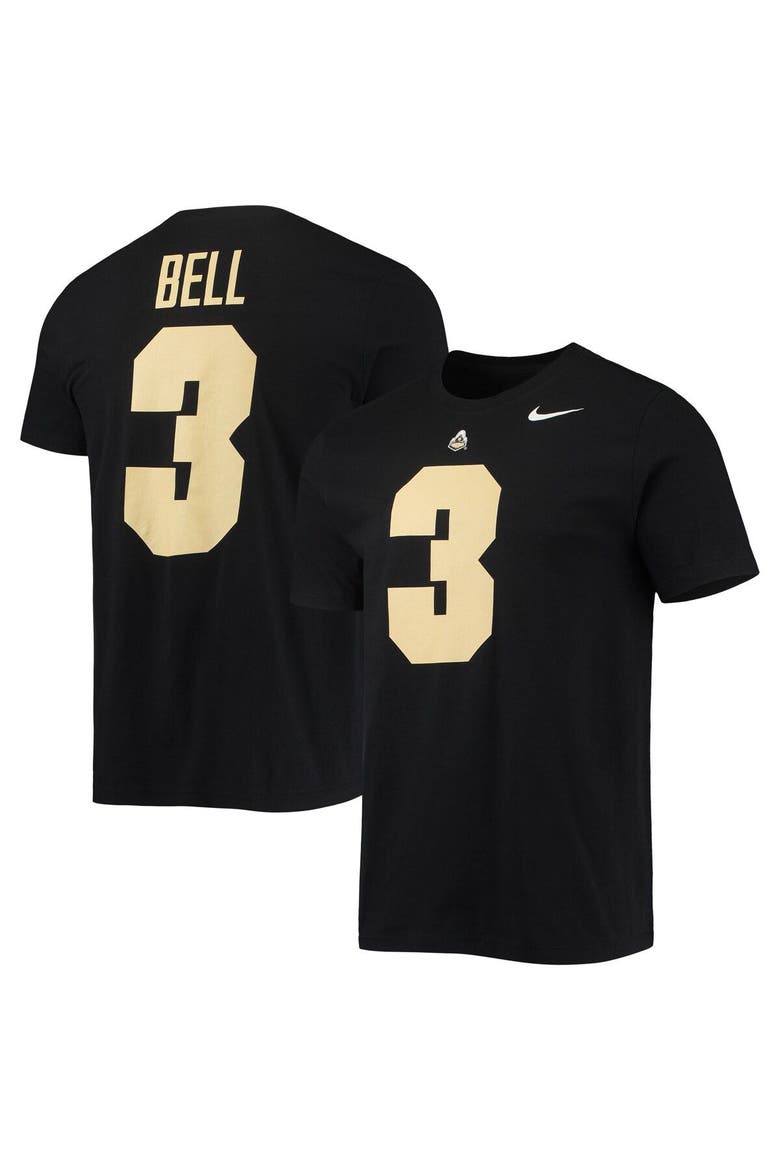 Men's Nike David Bell Black Purdue Boilermakers 2022 NFL Draft Name & Number T-Shirt, Main, color, Black