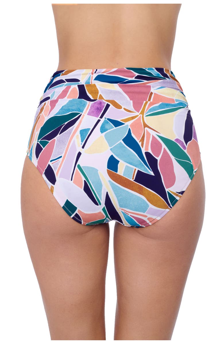 Profile by Gottex Aura Shirred High Waist Bottom, Alternate, color, Multi