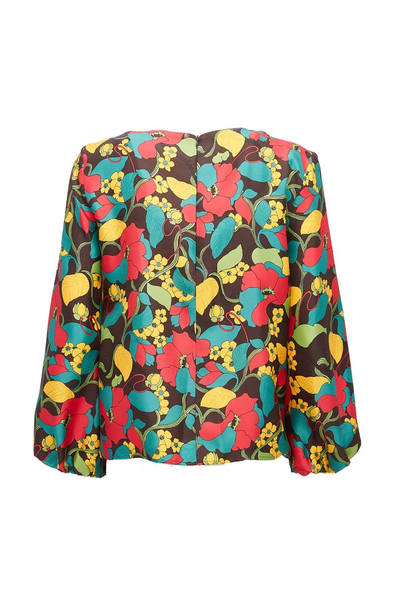 La DoubleJ Charming Top Vines Brown, Alternate, color, Vines Brown
