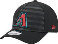 New Era Men's New Era Black Arizona Diamondbacks American Flag 9FORTY M-Crown A-Frame Adjustable Hat