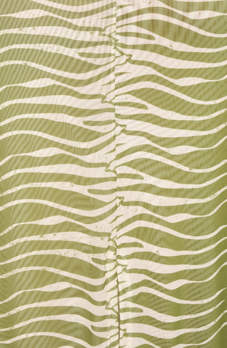 The Lulo Project Salty Sleeveless Maxi Dress, Alternate, color, Green Snake