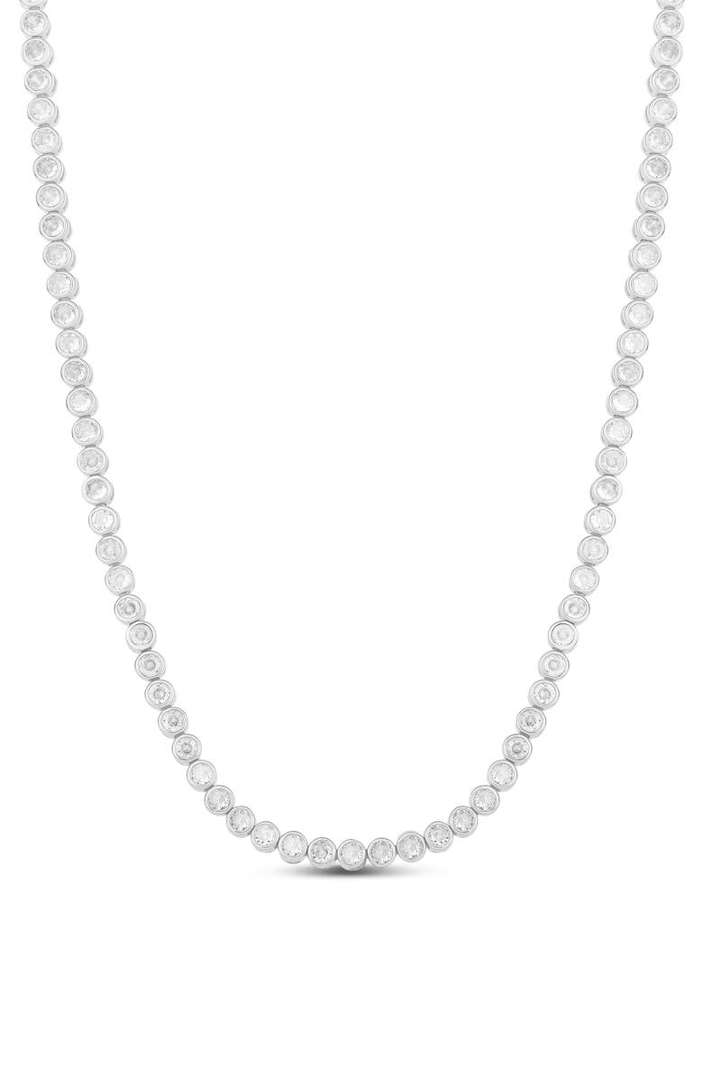 SHYMI Classic Round Choker Necklace, Main, color, Silver/ White