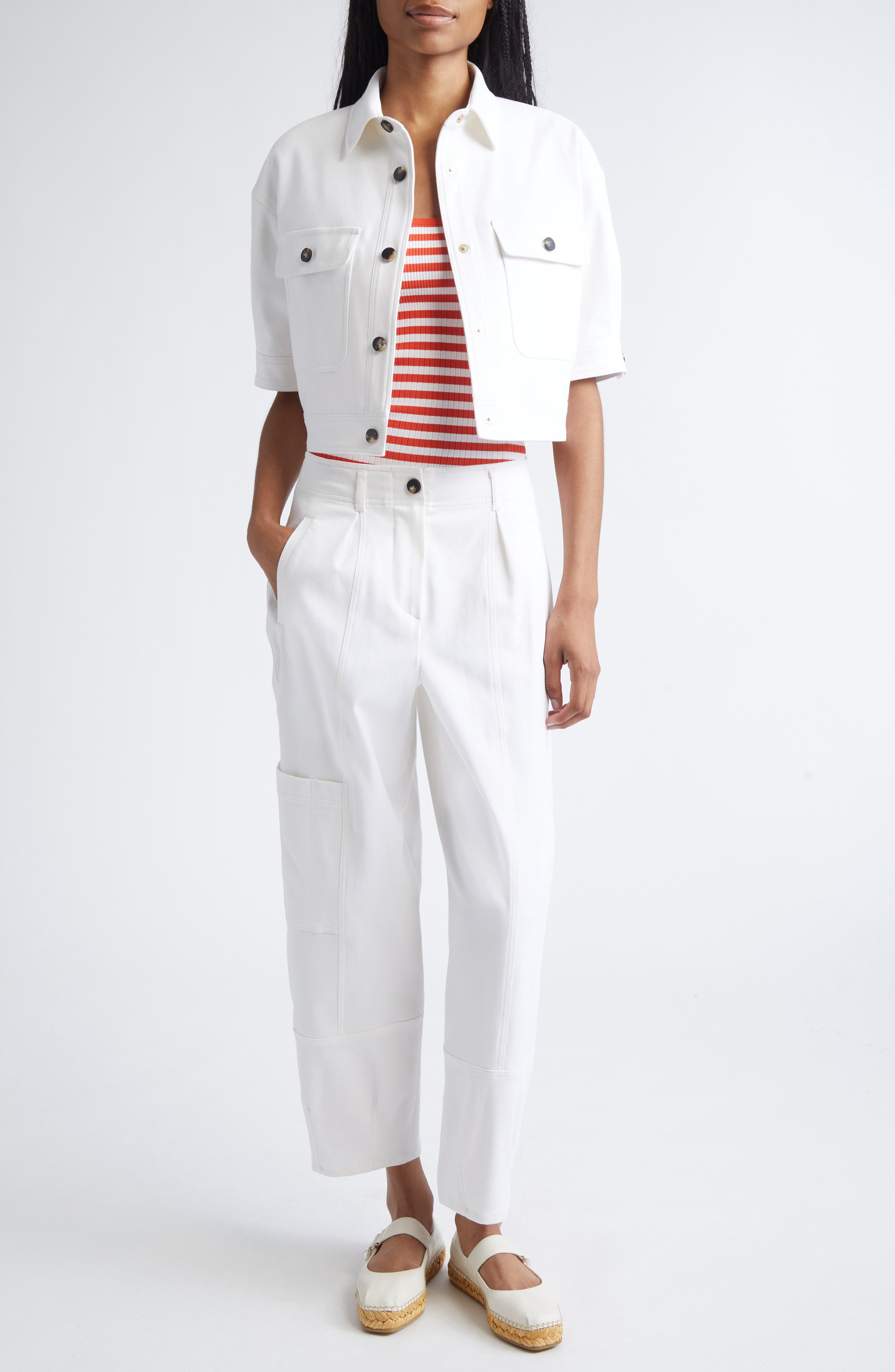 Bautta Cotton Stretch Twill Cargo Ankle Pants - image 2