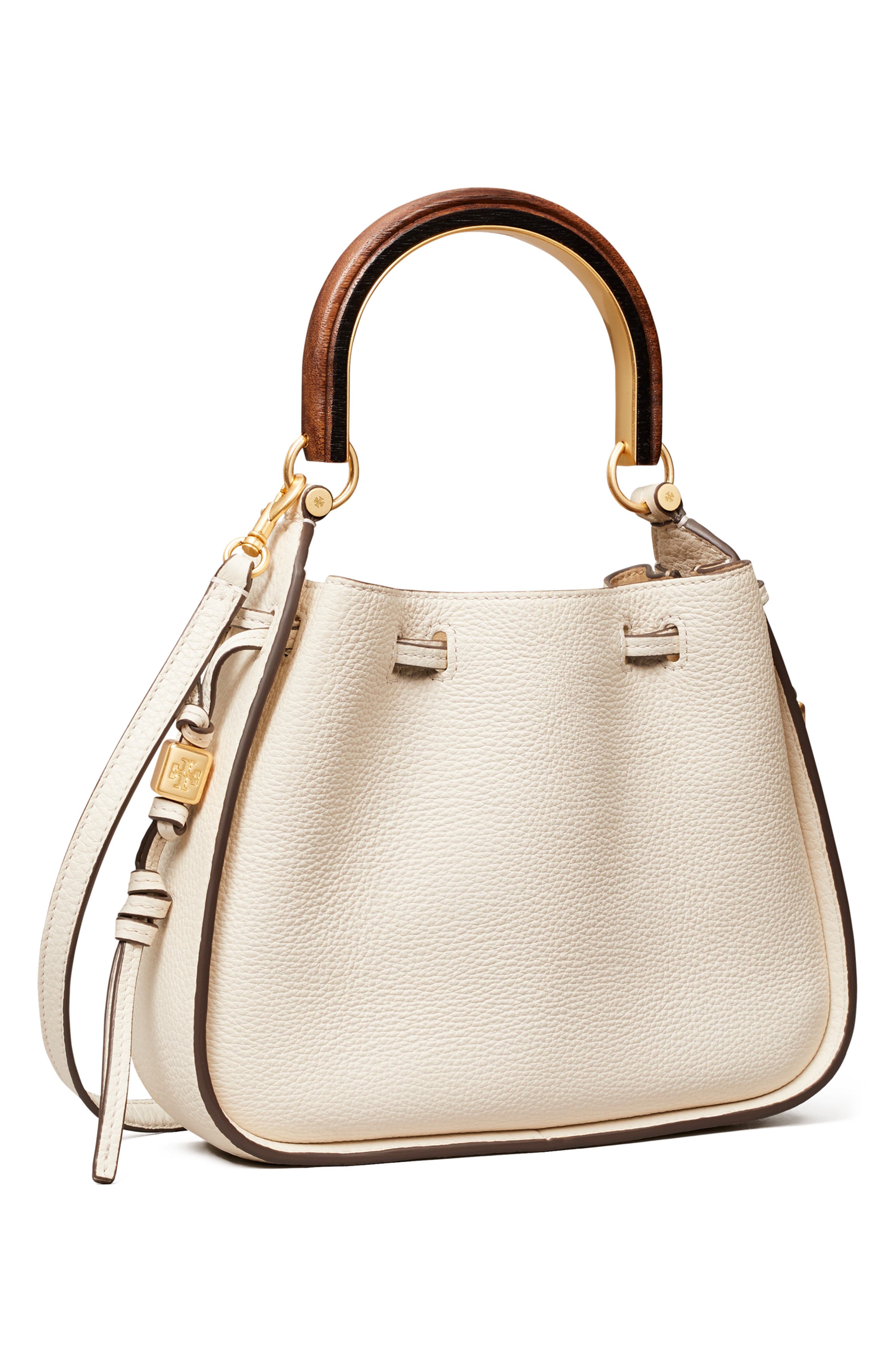 Miller Leather Cinch Bag, Alternate, color, NEW IVORY