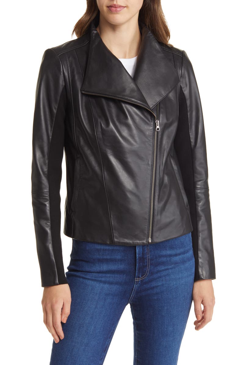 Nordstrom Leather Moto Jacket, Alternate, color,