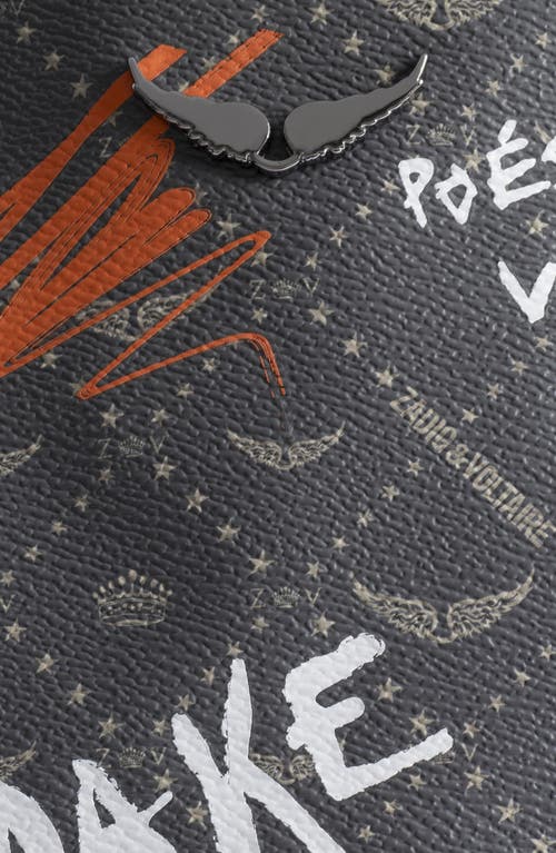 Zadig & Voltaire Z Extra Large Monogram Shopper Tote In Multi