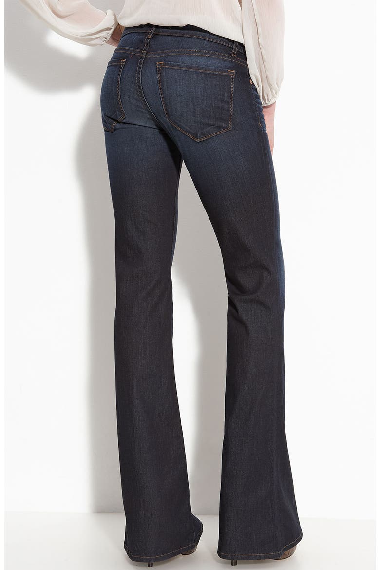 'Babe' Flare Leg Stretch Jeans, Main, color, MAZZARO