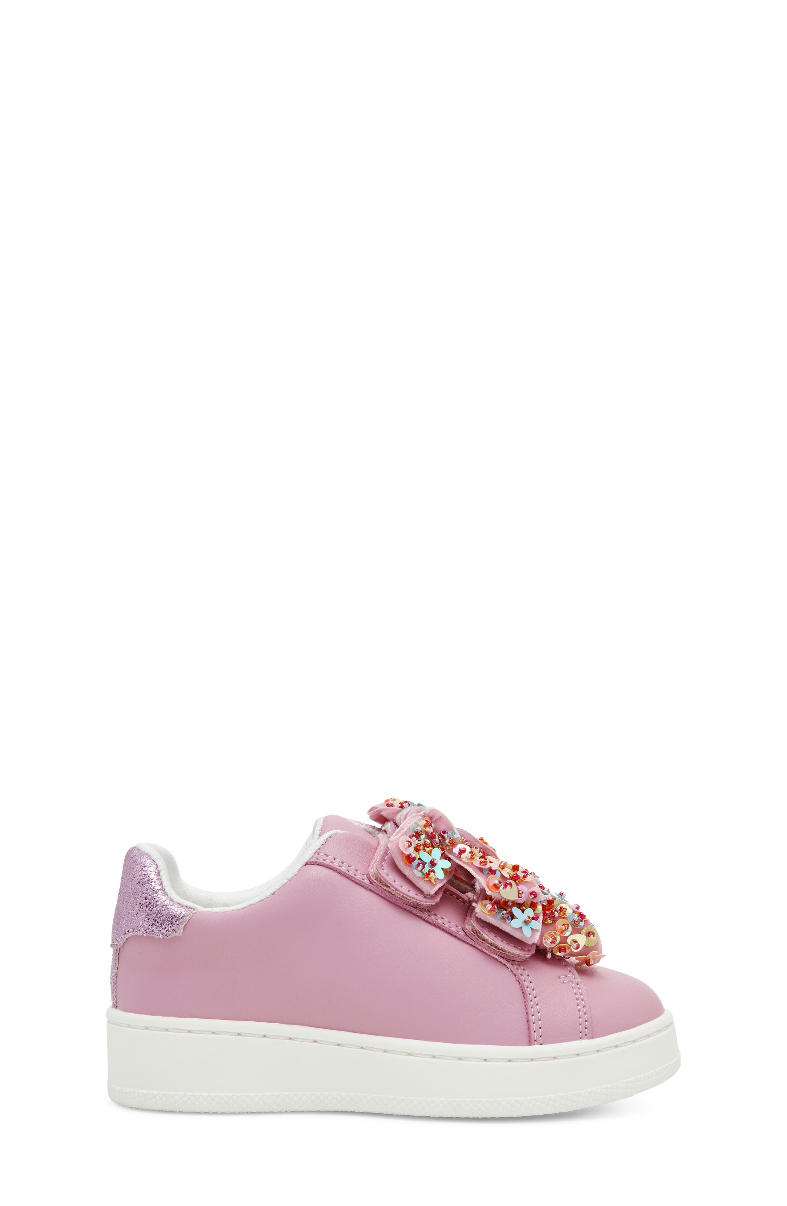 Steve Madden Kids' TTALES Faux Leather Sneaker, Alternate, color, Pink