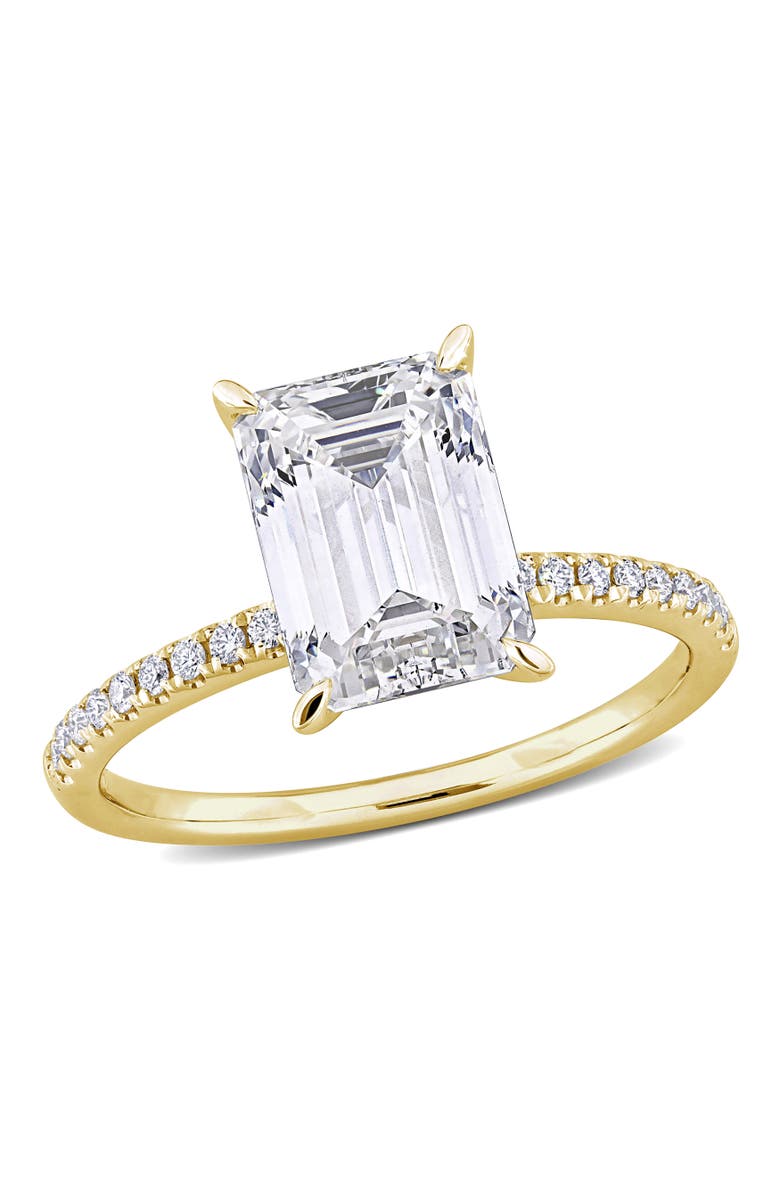 Julianna B. 3-1/10 CTW Lab-Grown Diamond Emerald-Cut Ring 14k, Main, color,