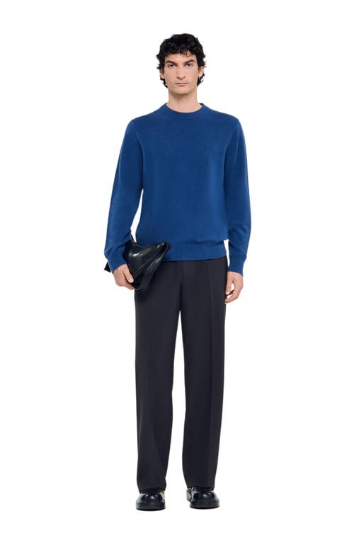 Sandro Cashmere Sweater In Blue
