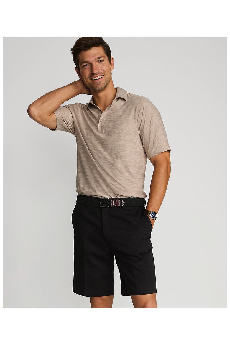Comfort Waist 9" No Iron Chino Shorts, Alternate, color, Black