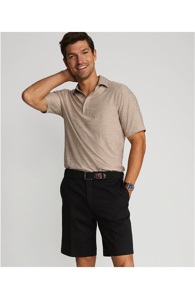 Lands' End Comfort Waist 9" No Iron Chino Shorts, Alternate, color, Black